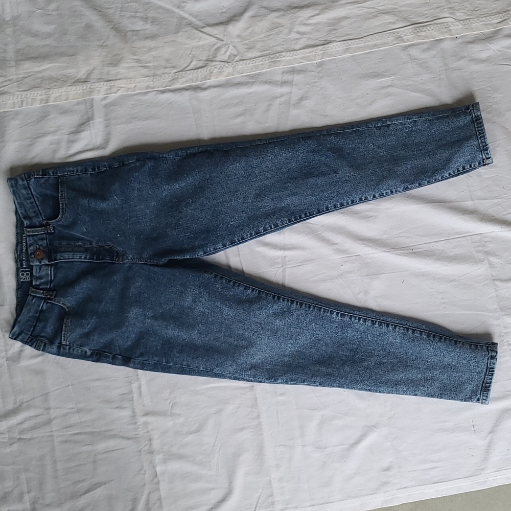 Crop Skinny High-Rise acid wash jeans size 9